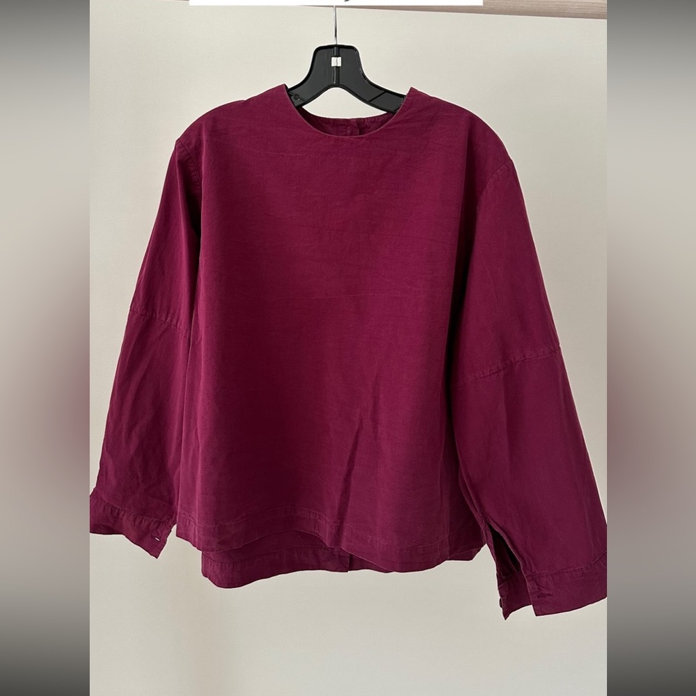 Casey Casey Rich Burgundy Long Sleeve Top